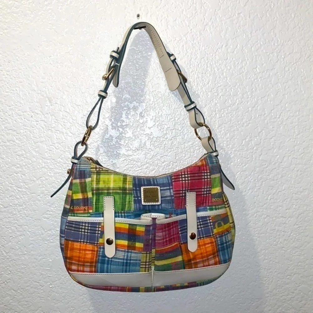 Dooney & Bourke plaid picnic ants shoulder bag - Picture 2 of 12